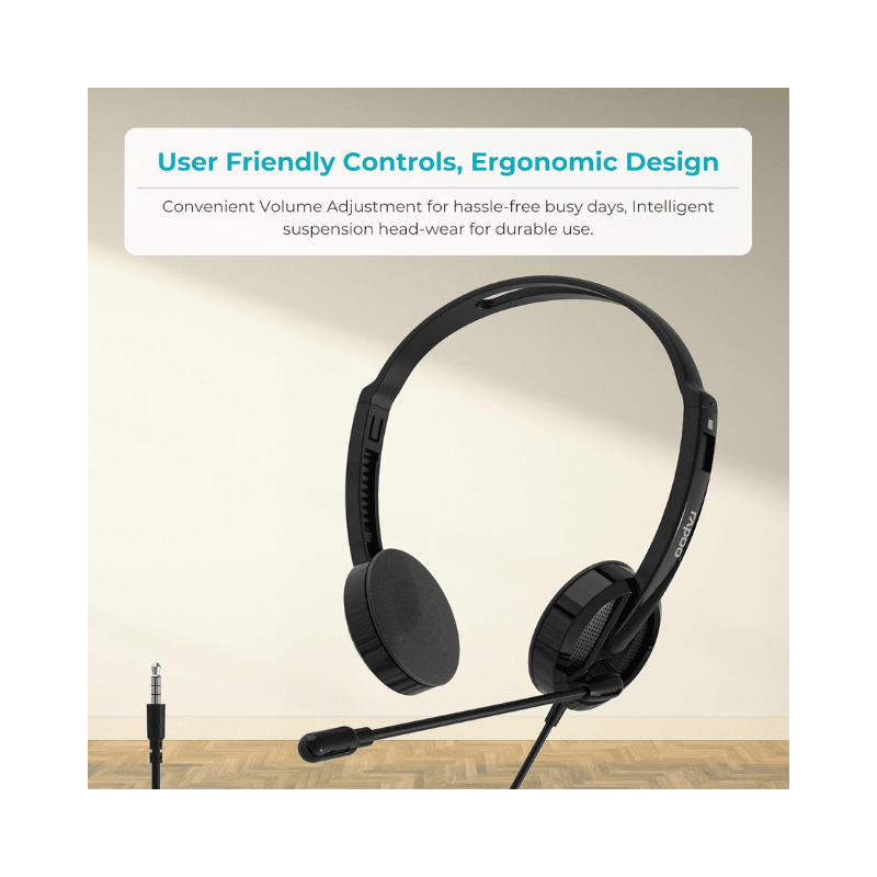 Headphone Rapoo H101 Black 3.5mm
