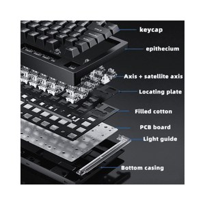 Keyboard AOC-GK230 Black Squre Blue Switch USB