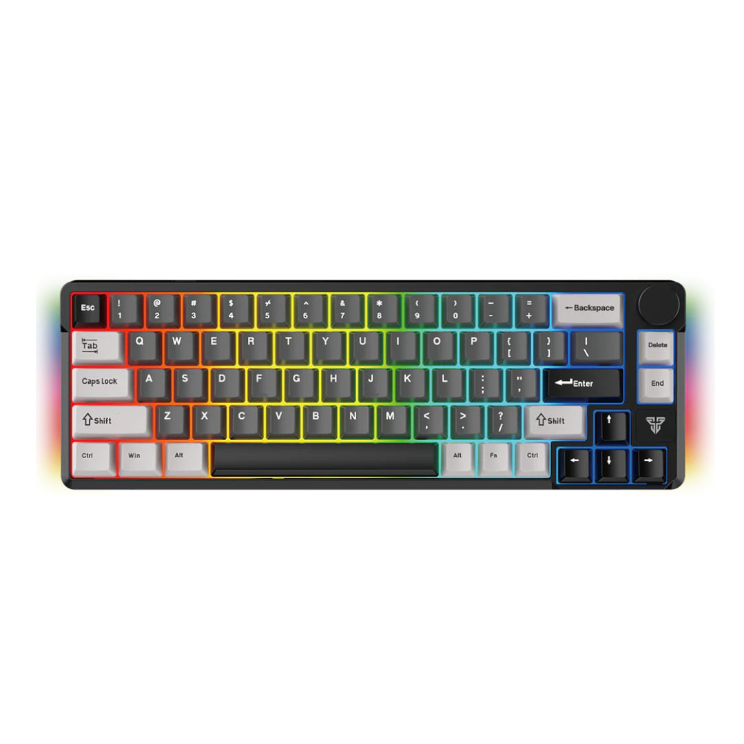 FANTECH MK919 ATOM PRO66 Mechanical Gaming Keyboard Grey - 3 Mode Connection Eng/عربي