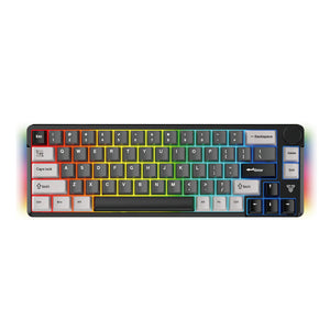 FANTECH MK919 ATOM PRO66 Mechanical Gaming Keyboard Grey - 3 Mode Connection Eng/عربي