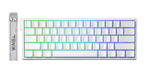 AULA WIN60HE Magnetic Switch Keyboard 8K Polling Rate WHITE SIDE PRINTED