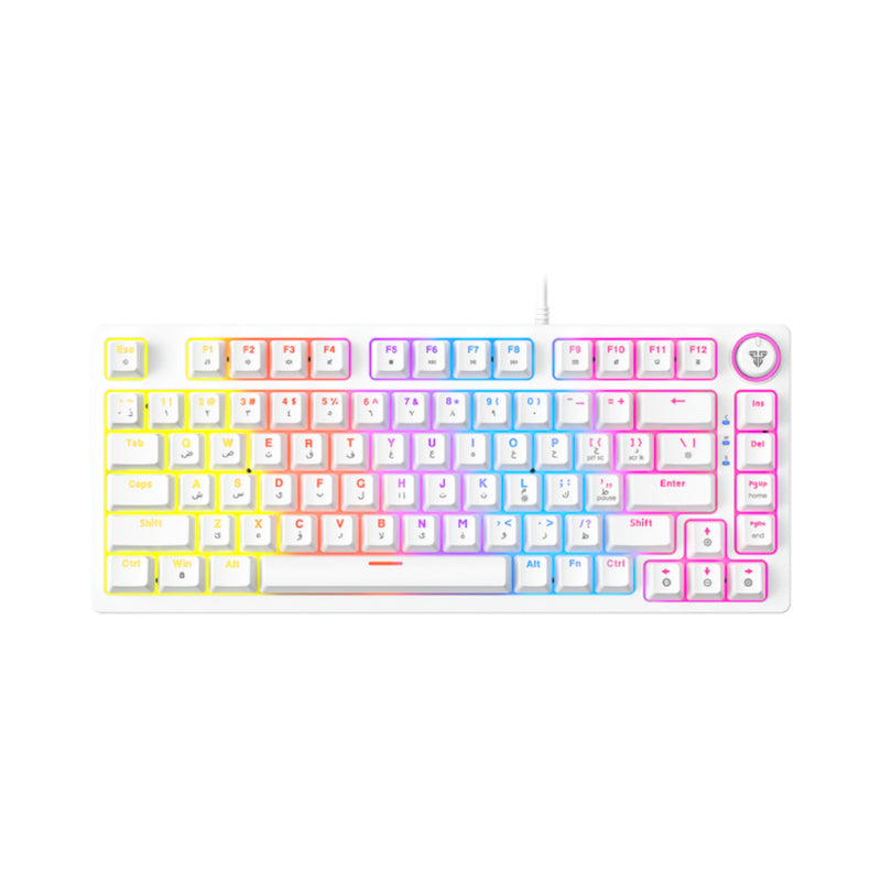 Fantech Mizu Series ATOM81 MK875V2 75% Mechanical Gaming Keyboard WHITE | ATOM81 MK875V2 - عربي/eng