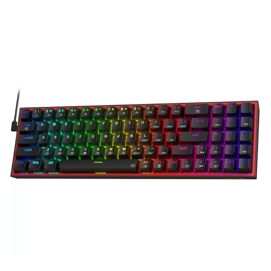 Redragon K628 Pollux 75% Wired RGB Gaming Keyboard Red Switch