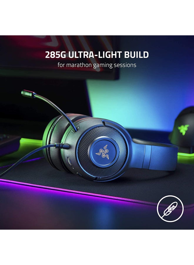 Razer Kraken V3 X, Wired Usb Gaming Headset, Black,