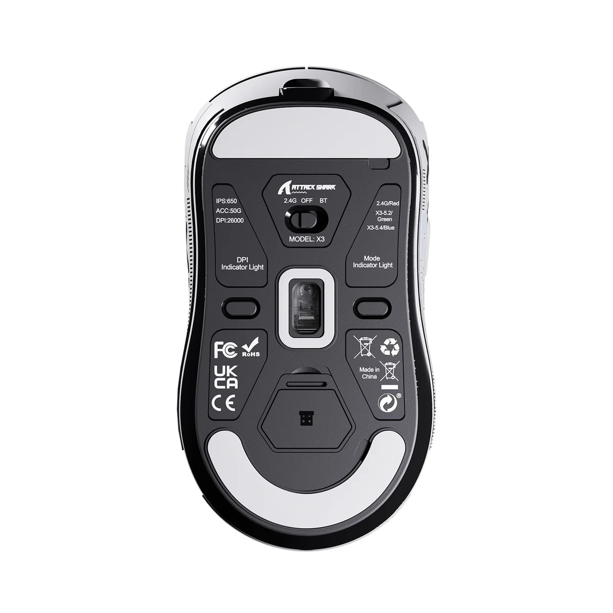 ATTACK SHARK X3 Wireless Gaming Mouse PAW3395 Superlight