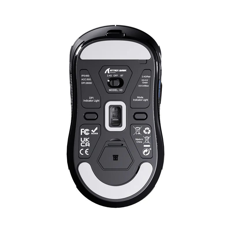 ATTACK SHARK X3 Wireless Gaming Mouse PAW3395 Superlight