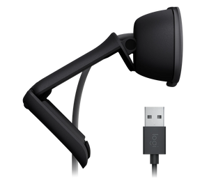 Logitech Brio 100 Full HD 1080p Webcam Made for Meetings and Works for Streaming - GRAPHITE