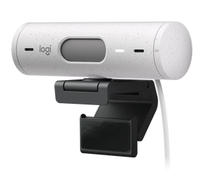 Logitech Brio 500 Full HD Webcam with Auto Light Correction -off white