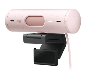 Logitech Brio 500 Full HD Webcam with Auto Light Correction -Rose