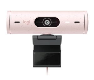Logitech Brio 500 Full HD Webcam with Auto Light Correction -Rose