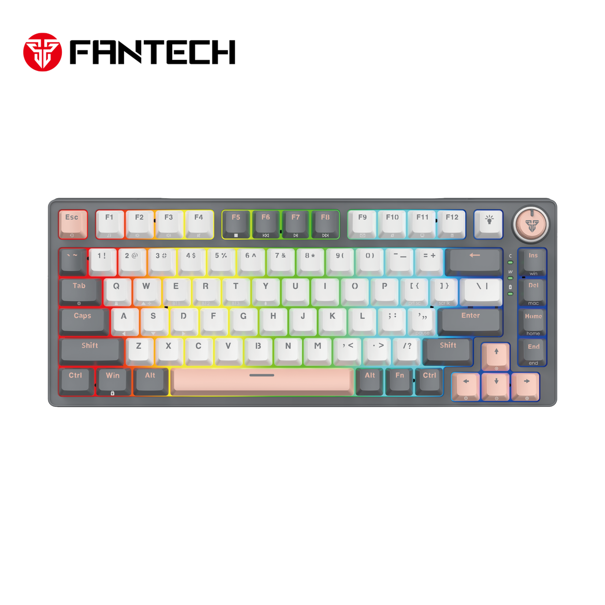 FANTECH ATOM PRO83 MK913 WIRELESS MECHANICAL GAMING KEYBOARD – TRI-MODE CONNECTION - Black