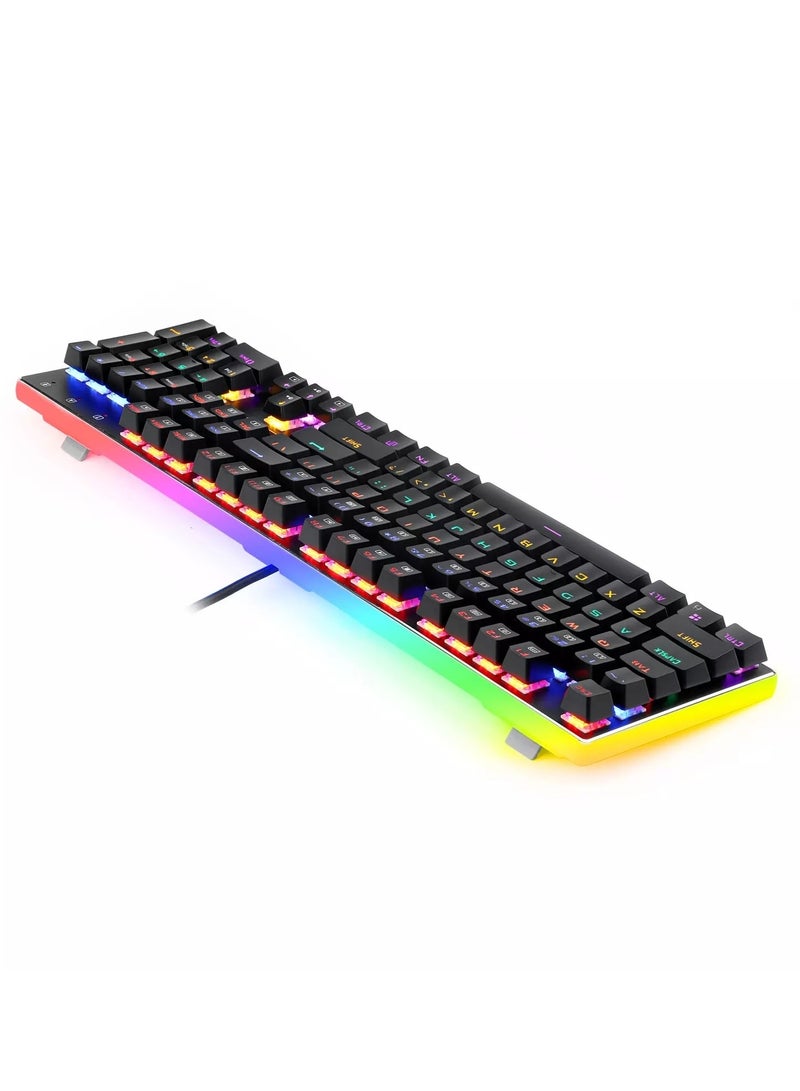 Redragon K577R Kali Mechanical Gaming Keyboard - RED Switches - RAINBOW - عربي/eng