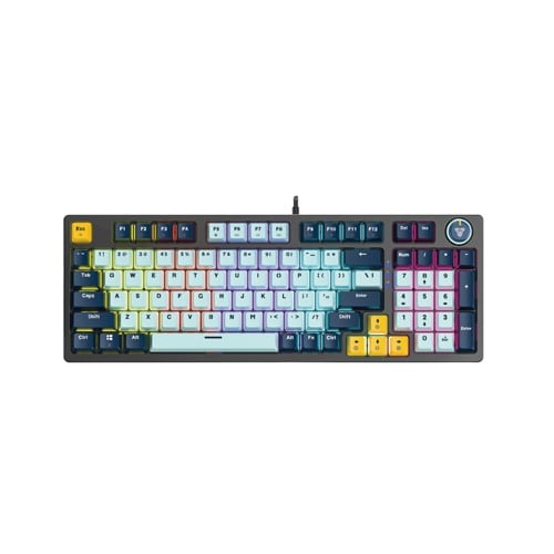 FANTECH ATOM 96 MK890V2 NABRD sky blue MECHANICAL KEYBOARD Eng/عربي