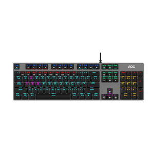 Keyboard AOC GK410 RGB Black Squre  USB