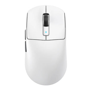 ATTACK SHARK R6 Wireless Gaming Mouse, Tri-Mode Connection, 39 Grams Superlight, PAW3950 42K DPI Sensor, 8K Polling Rate, MCU Nodic 52840, 7 Programmable Buttons, for PC/Mac/Linux/PS - White & Sticker