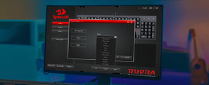 REDRAGON K565R RUDRA ELITE Rainbow Backlit Mechanical Gaming Keyboard Blue SWITCH - عربي/eng