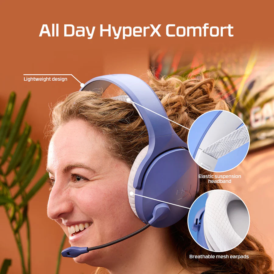 HyperX Cloud Jet Dual Wireless 2.4GHz Bluetooth 40mm drivers up to 25h battery noise-canceling mic compatible with PC Mac PS5 PS4 Mobile.