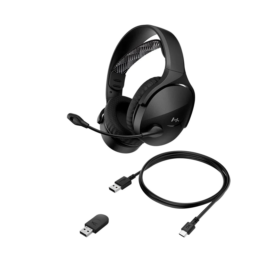 HyperX Cloud Jet Dual Wireless 2.4GHz Bluetooth 40mm drivers up to 25h battery noise-canceling mic compatible with PC Mac PS5 PS4 Mobile.