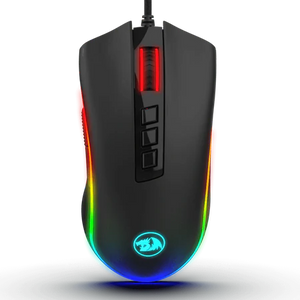 Redragon M711 COBRA Gaming Mouse with 16.8 Million RGB Color Backlit, 10,000 DPI Adjustable, Comfortable Grip, 7 Programmable Buttons