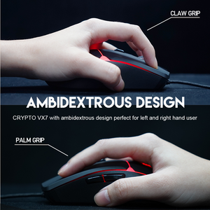 FANTECH VX7 Wired RGB Gaming Mouse  Black