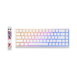 Madlions Professional Gaming Magnetic Keyboard MAD 68 HE RGB -  Magnetic Amber Pro Switches - White