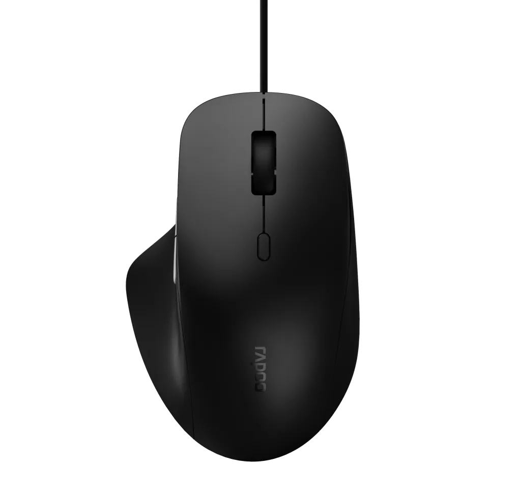 RAPOO N500 Wired Optical Mouse -Black