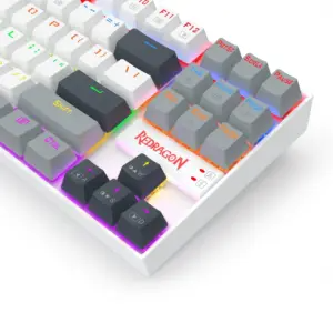Redragon K552WGL KUMARA Mechanical Gaming Keyboard – Red Switches – Rainbow LED - عربي/eng