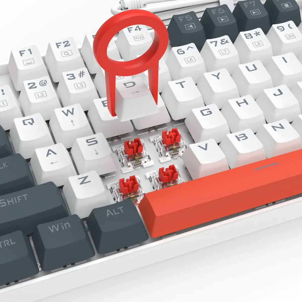 Redragon K552WLR KUMARA Mechanical Gaming Keyboard – Red Switches – Rainbow LED