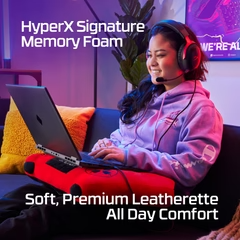 HyperX Cloud III 727A9AA Wired Gaming Headset PC PS5 Xbox Series X S Angled 53mm Drivers DTS Memory Foam Durable Frame Ultra-Clear 10mm Mic USB-C USB-A 3.5mm Black Red Headphones Headset