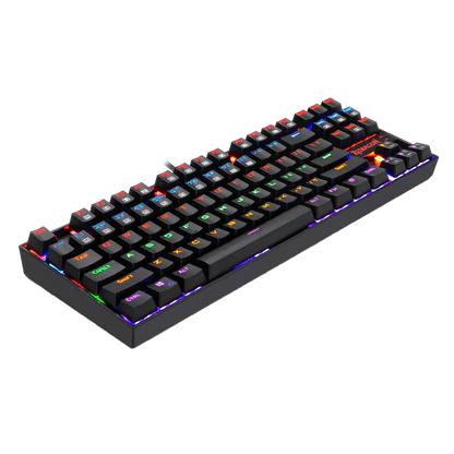 Redragon K552 KUMARA Mechanical Gaming Keyboard – Red Switches – Rainbow - عربي/eng