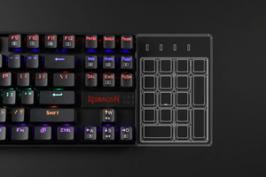 Redragon K552 KUMARA Mechanical Gaming Keyboard – Red Switches – Rainbow - عربي/eng