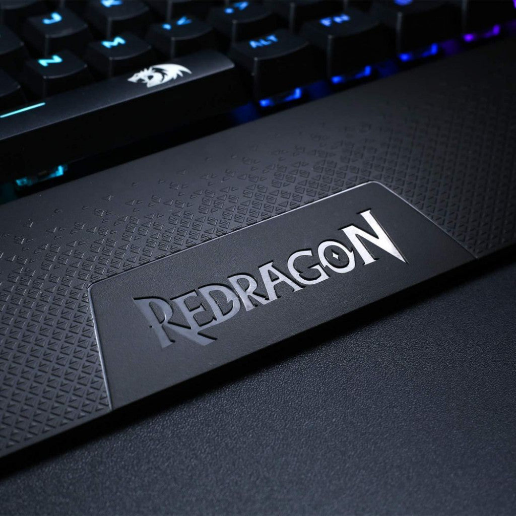 Redragon K587 MAGIC-WAND 87 Keys Compact RGB TKL Mechanical Gaming Keyboard, Type-C Keyboard with 9 Onboard Macro Keys, Detachable Wrist Rest - عربي/eng