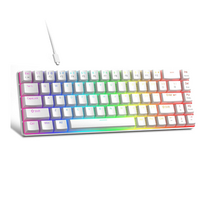 MageGee MK-Box White pudding Wired Mechanical Keyboard RGB (RED SWITCH)
