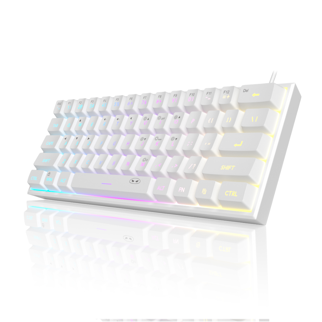 MageGee TS91 Wired Membrane Keyboard (WHITE)