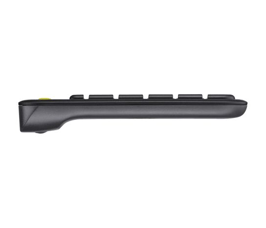 Logitech K400 Plus: Wireless (2.4GHz, 10m range), built-in touchpad, 2xAA batteries (18-month life), media keys, compatible with Windows, Android, and ChromeOS