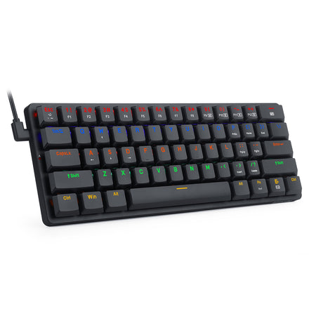 Redragon K615P-KBS Elise Pro RGB Mechanical Keyboard Wireless Bluetooth Tri-Mode Ultra-Thin Low Profile Blue Switch - عربي/eng