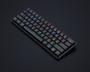 Redragon K615P-KBS Elise Pro RGB Mechanical Keyboard Wireless Bluetooth Tri-Mode Ultra-Thin Low Profile Blue Switch - عربي/eng