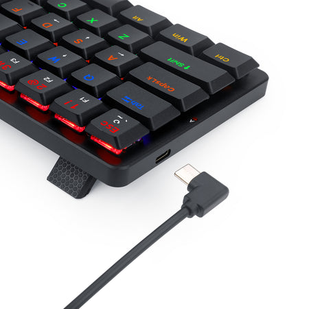 Redragon K615P-KBS Elise Pro RGB Mechanical Keyboard Wireless Bluetooth Tri-Mode Ultra-Thin Low Profile Blue Switch - عربي/eng