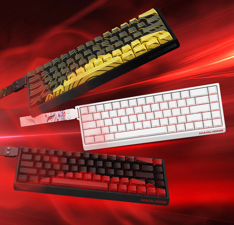 Madlions Professional Gaming Magnetic Keyboard MAD 68 HE RGB - Magnetic Amber Pro Switches - Black