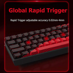 Madlions Professional Gaming Magnetic Keyboard MAD 68 HE RGB - Magnetic Amber Pro Switches - Black