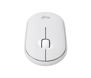 Logitech Pebble 2 M350S Tonal White – Bluetooth & Bolt Wireless Mouse, 400–4,000 DPI, Multi‑Device, Silent Click