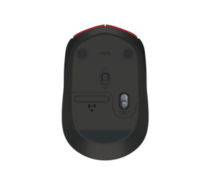 Logitech M171 Red/Black – 2.4 GHz Wireless Optical Mouse, 1000 DPI, Ambidextrous, 12‑Month Battery