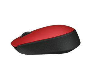 Logitech M171 Red/Black – 2.4 GHz Wireless Optical Mouse, 1000 DPI, Ambidextrous, 12‑Month Battery