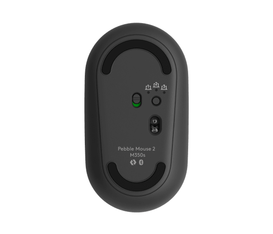 Logitech Pebble 2 M350s mouse Ambidextrous RF Wireless + Bluetooth Optical 4000 DPI GRAPHITE
