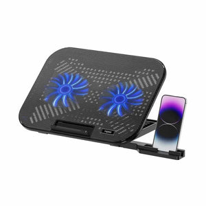 Rapoo CF200 Black 14 Inch Laptop Cooler with Phone Holder