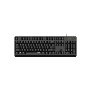 NK1900 Wired Keyboard with USB Connectivity, 1.5m Cable Length, Spill Resistant, Laser Carved Keycap, English-Arabic Layout, AR_12387 Black
