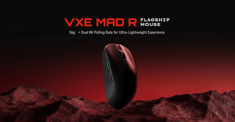 VXE MAD-R (8K) Gaming Mouse - Black