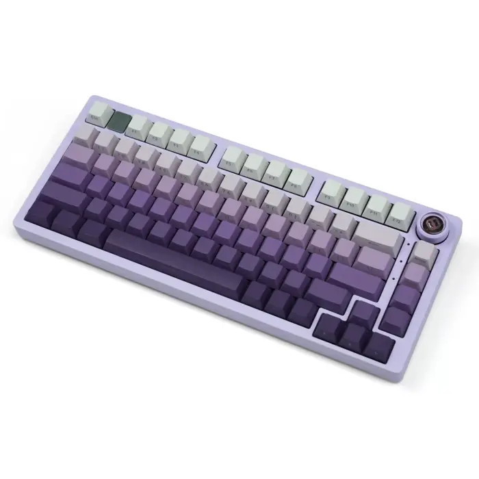 Side-printed Keycap – Gradient Purple - Side View
