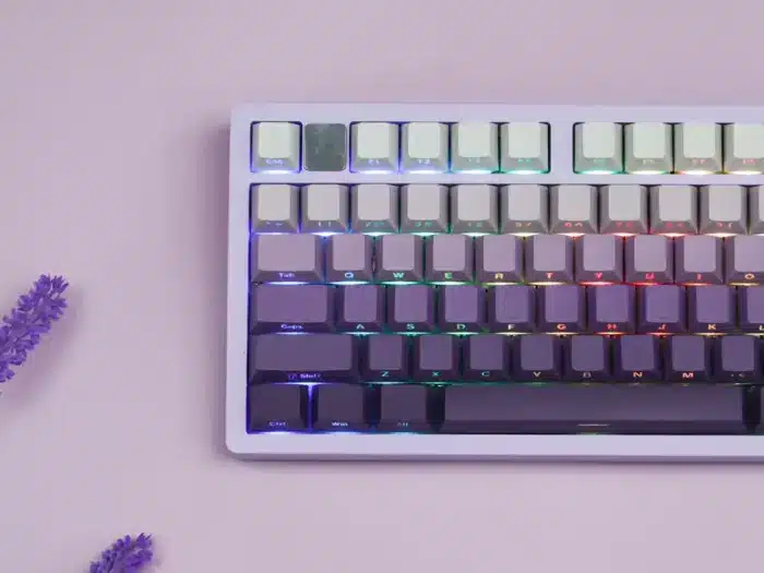 Side-printed Keycap – Gradient Purple - Back View