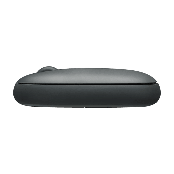 RAPOO M650 Bluetooth Multi-Device Silent Mouse, Dual Mode Bluetooth + 2.4G Wireless Mouse, 9 Months Battery Life, Switch up to 3 Devices, 2-Year Warranty - Dark Grey - Side View